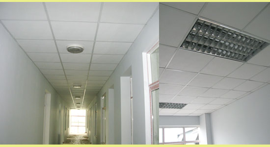 Trần thạch cao với hệ thống xương chìm Trần thạch cao với hệ thống xương chìm